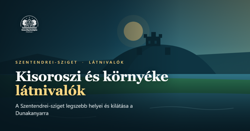 Kisoroszi és környéke látnivalók borítókép: a visegrádi fellegvár panorámája a Duna felett